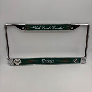 NFL Miami Dolphins Club Level Member Exclusive Decorative License Plate Frame